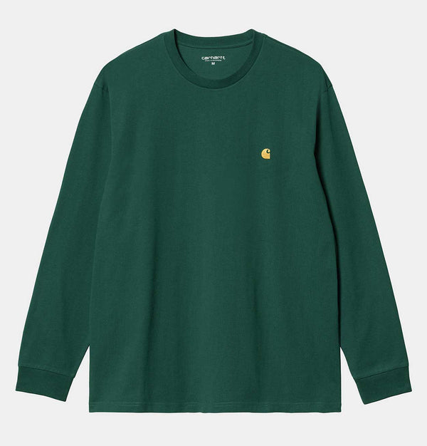 Carhartt WIP Long Sleeve Chase T-Shirt in Chervil