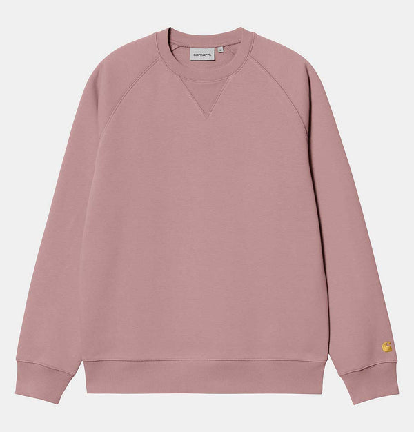 Carhartt WIP Chase Sweatshirt in Glassy Pink