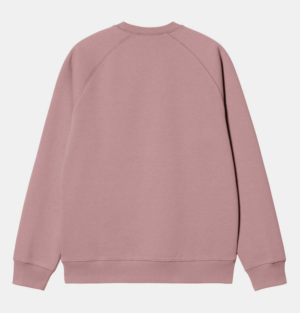 Carhartt WIP Chase Sweatshirt in Glassy Pink
