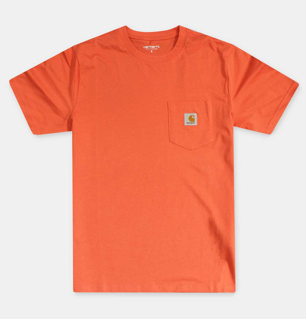 Carhartt WIP Pocket T-Shirt in Shrimp