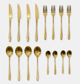 Garden Trading Brass 16-Piece Cutlery Set
