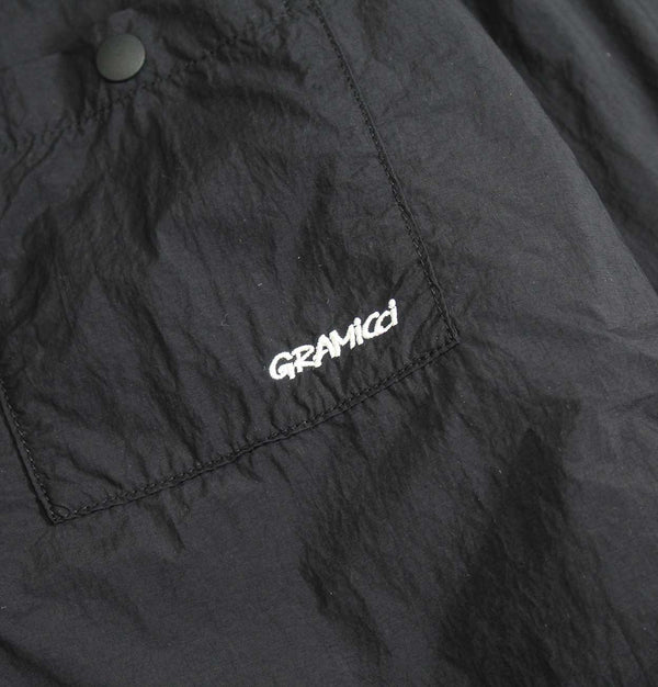 Gramicci Fleece Coach Jacket in Black