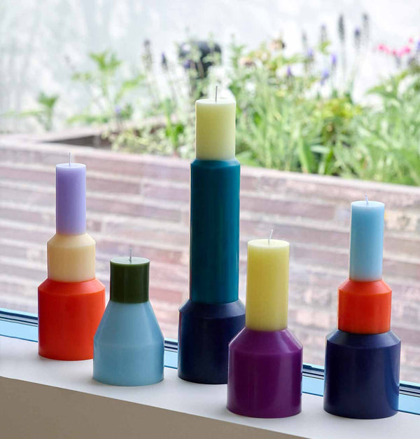 HAY Pillar Candle – Small – Light Blue