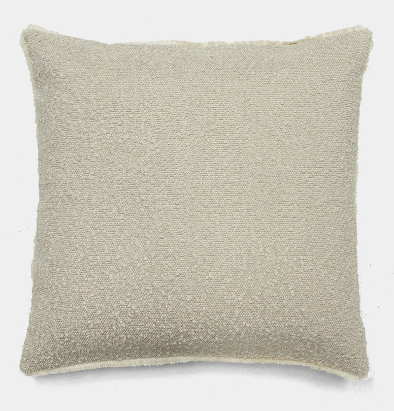 Boucle Cushion in Cream – 53 cm
