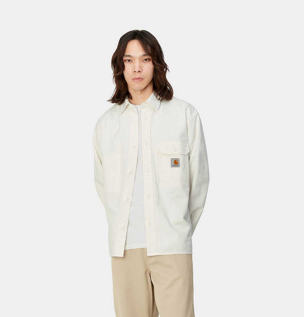 Carhartt WIP Reno Shirt Jac in Off-White