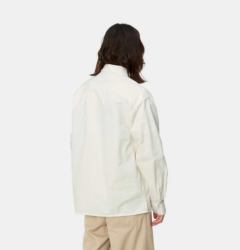 Carhartt WIP Reno Shirt Jac in Off-White