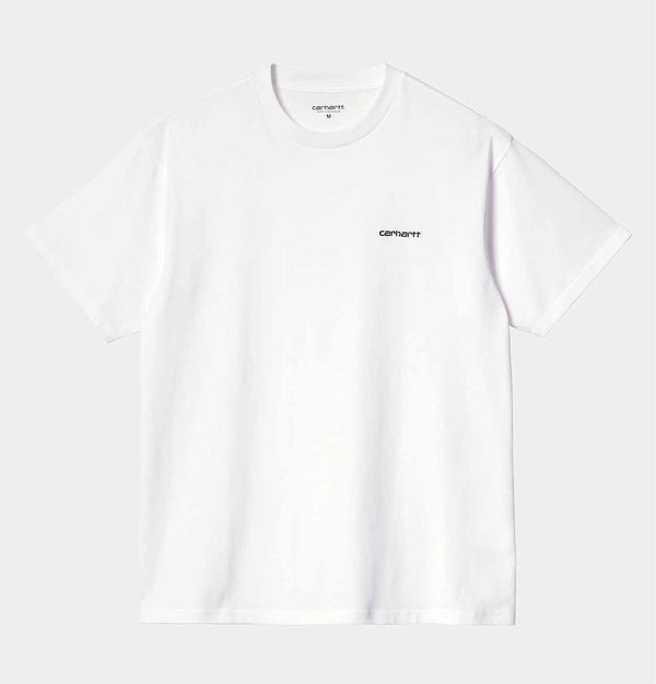 Carhartt WIP Script Embroidery T-Shirt in White