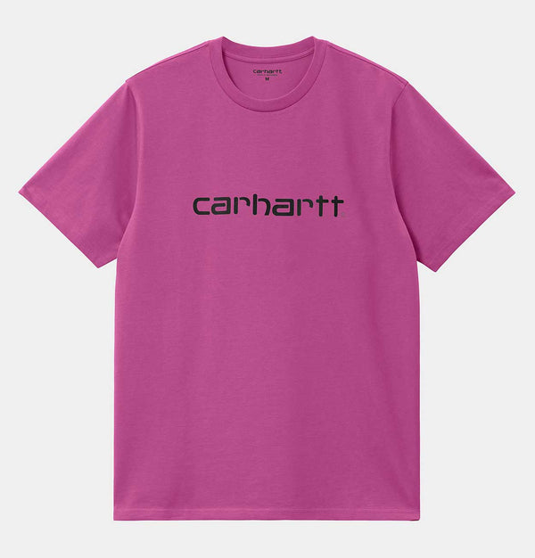 Carhartt WIP Script T-Shirt in Magenta