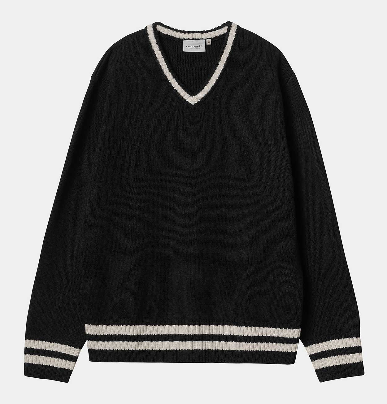 Carhartt WIP Stanford Sweater in Black and Salt – HUH. Store