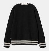 Carhartt WIP Stanford Sweater in Black and Salt