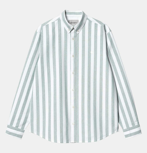 Carhartt WIP Dillion Shirt in Chervil and White