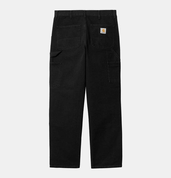 Carhartt WIP Double Knee Pant in Black Aged Canvas