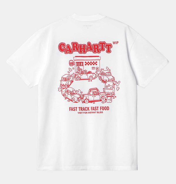 Carhartt WIP Fast Food T-Shirt in White