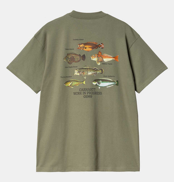 Carhartt WIP Fish T-Shirt in Dollar Green