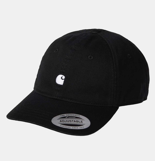 Carhartt WIP Madison Logo Cap in Black and White