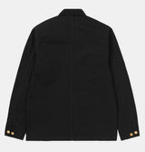 Carhartt WIP Michigan Coat in Black Rinsed – Summer Version