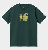 Carhartt WIP Shopper T-Shirt in Discovery Green