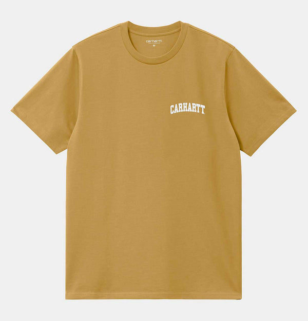 Carhartt WIP University Script T-Shirt in Bourbon