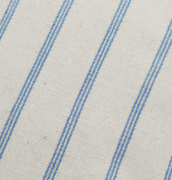 Linen Blend Cushion in Coastal Blue Stripe – 45 cm