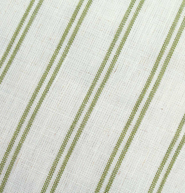Cushion in Double Thin Olive Stripe – 45 cm