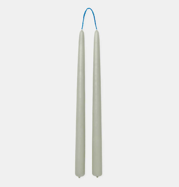 ferm LIVING Dipped Candles in Sage – Set of 2