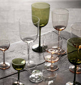 ferm LIVING Host Red Wine Glasses – Set of 2 – Moss Green