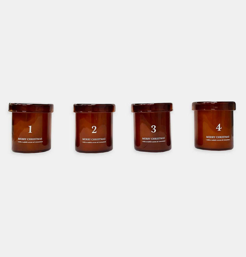 ferm LIVING Scented Advent Candles – Set of 4