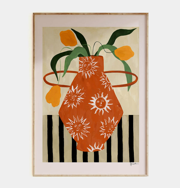 Frankie Penwill Print – Yellow Flowers in Sun Vase