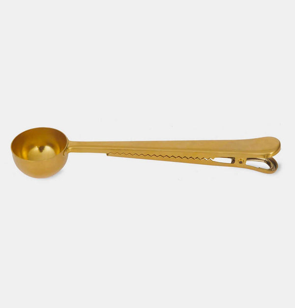 Garden Trading Brass Coffee Scoop and Clip