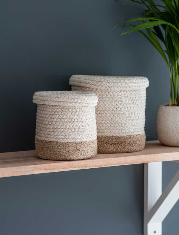 Garden Trading Jute Storage Baskets – Set of 2