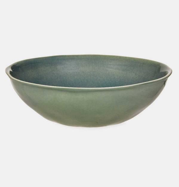 Garden Trading Winderton Ceramic Serving Bowl in Rosemary Green