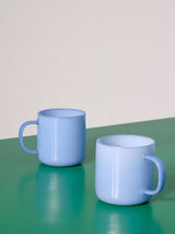 HAY Borosilicate Mugs in Jade Light Blue – Set of 2