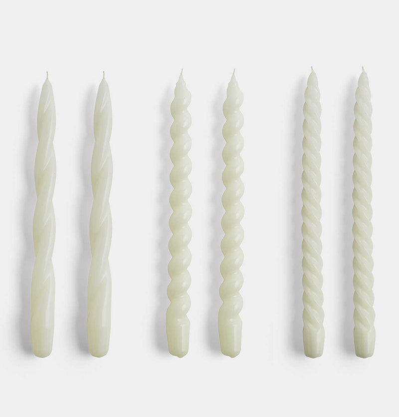 HAY Candles – Long Mix – Set of 6 – Off White