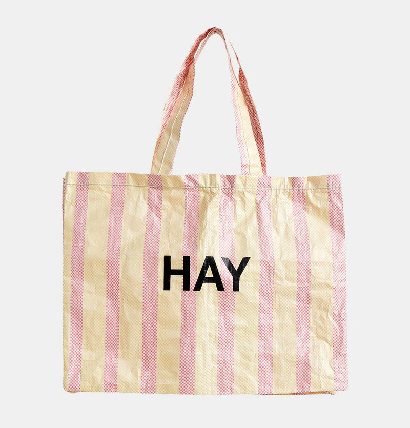HAY Candy Stripe Shopper Bag in Red and Yellow