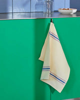 HAY Canteen Tea Towel in Cream & Blue