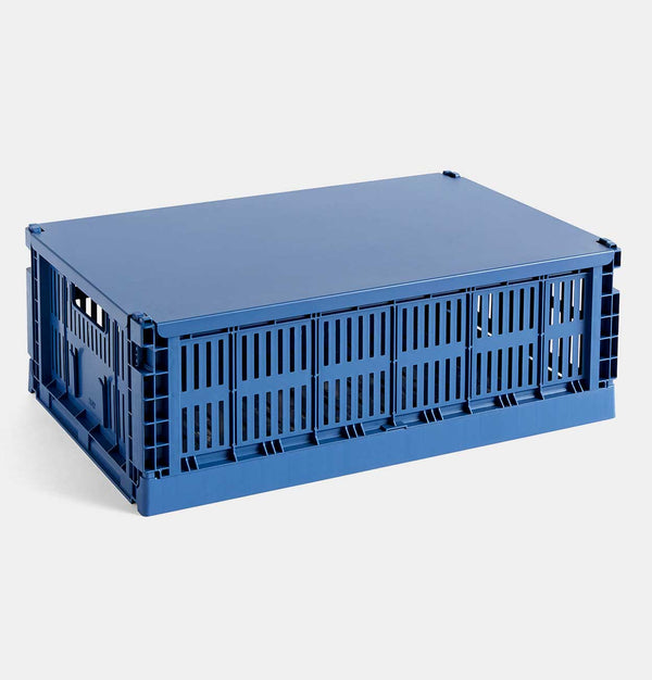 HAY Colour Crate Lid – Large – Dark Blue
