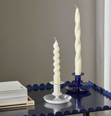 HAY Flare Candle Holder in Dark Blue