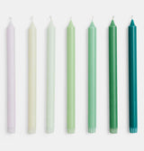 HAY Gradient Candles – Set of 7 – Greens