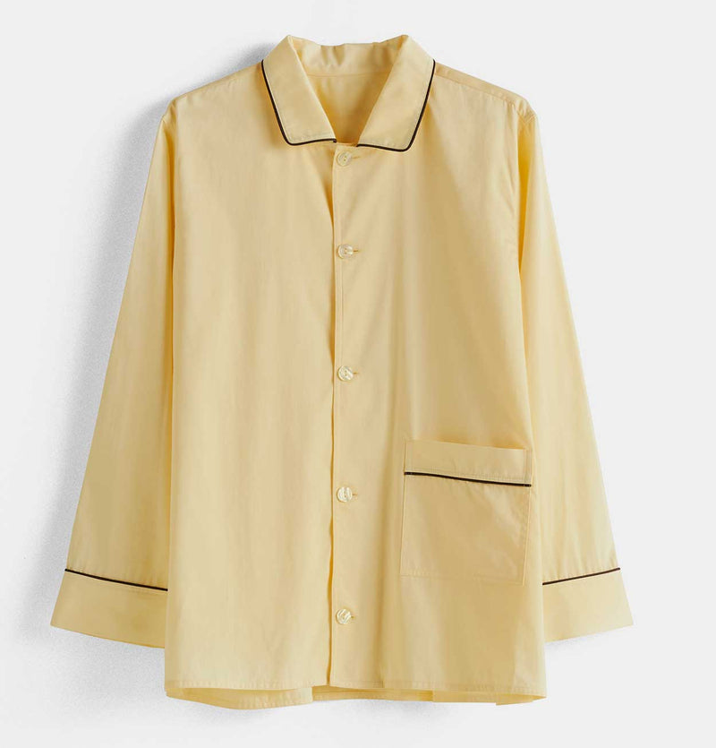 HAY Outline Pyjama L/S Shirt in Soft Yellow