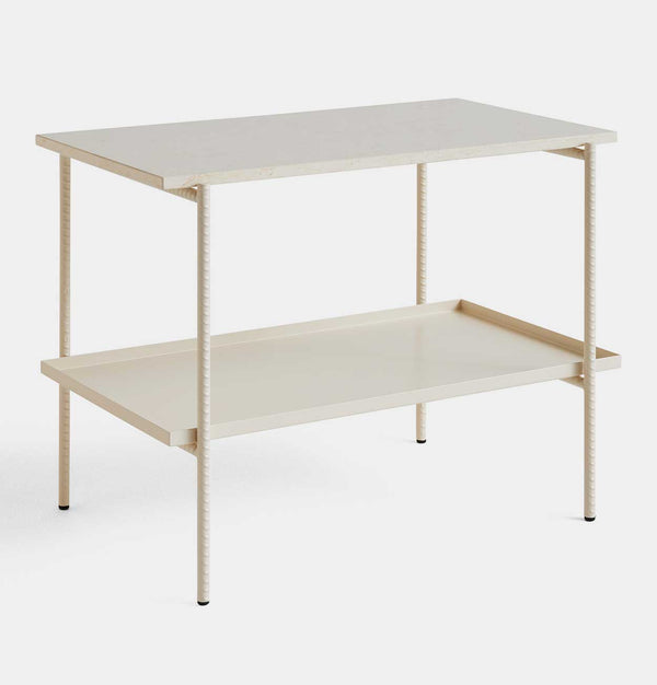 HAY Rebar Side Table – Rectangle – Alabaster