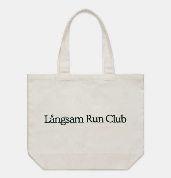 Långsam Run Club Shoulder Tote Bag
