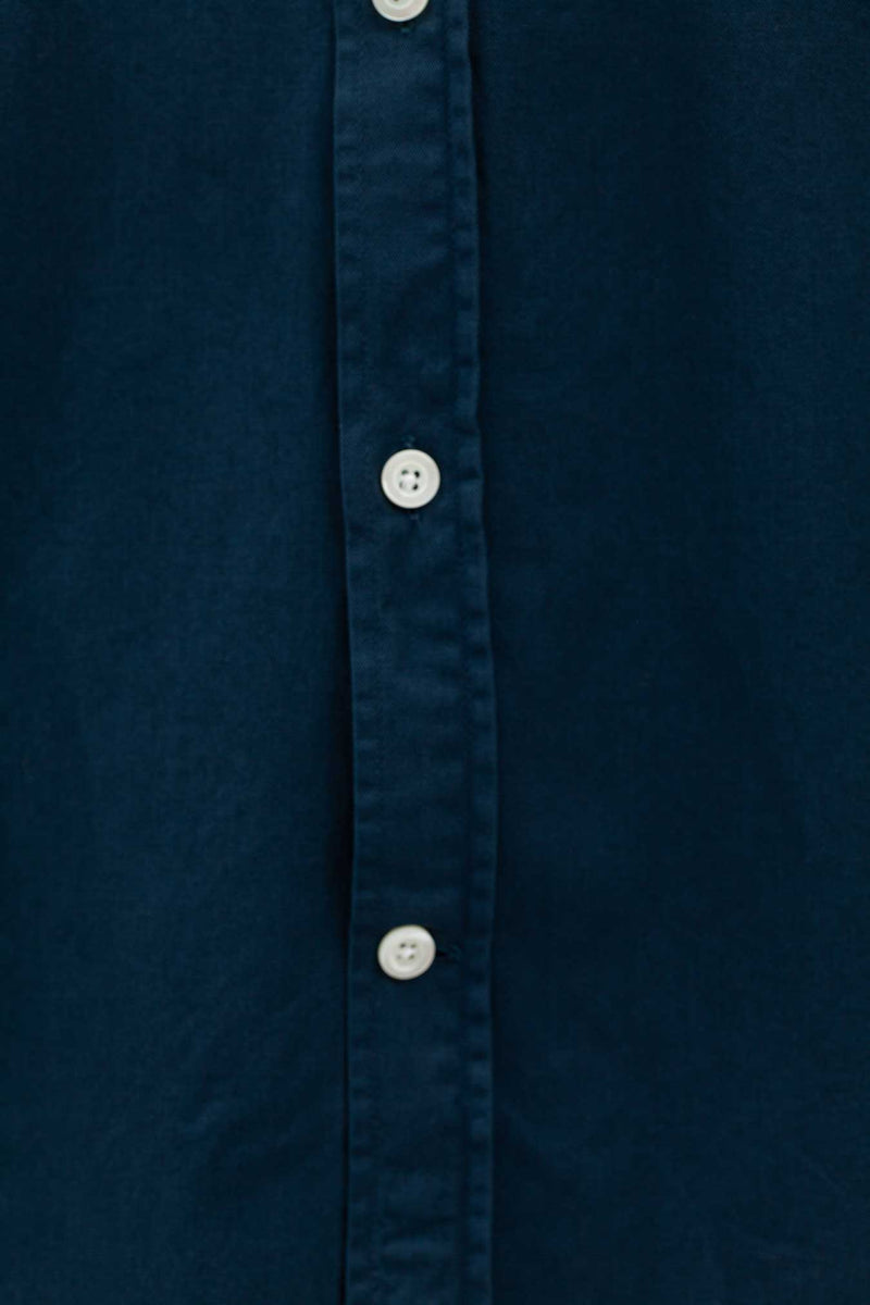 Norse Projects Anton Light Twill Shirt in Deep Marine