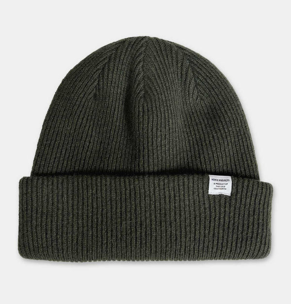 Norse Projects Norse Beanie in Army Green