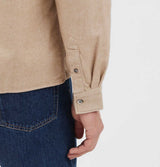 Norse Projects Carsten Organic Flannel Shirt in Utility Khaki