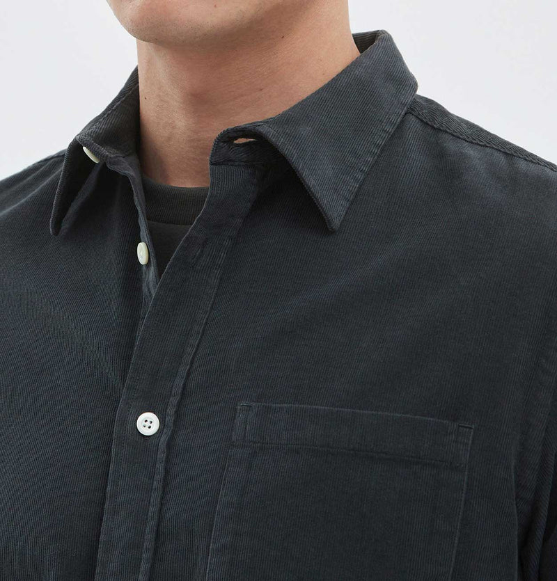 Norse Projects Osvald Corduroy Shirt in Pewter