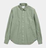 Norse Projects Osvald Tencel Shirt in Dried Sage Green
