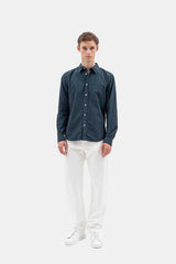 Norse Projects Osvald Tencel Shirt in Deep Marine