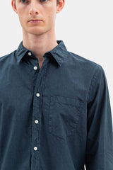 Norse Projects Osvald Tencel Shirt in Deep Marine
