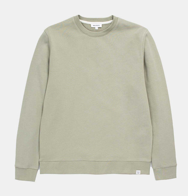 Norse Projects Classic Vagn Crew Sweatshirt in Sunwashed Green