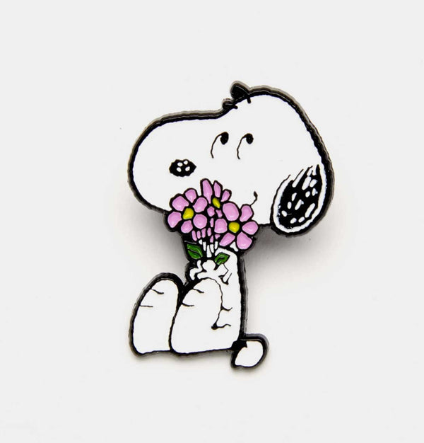 Peanuts Hugs Pin – Flowers